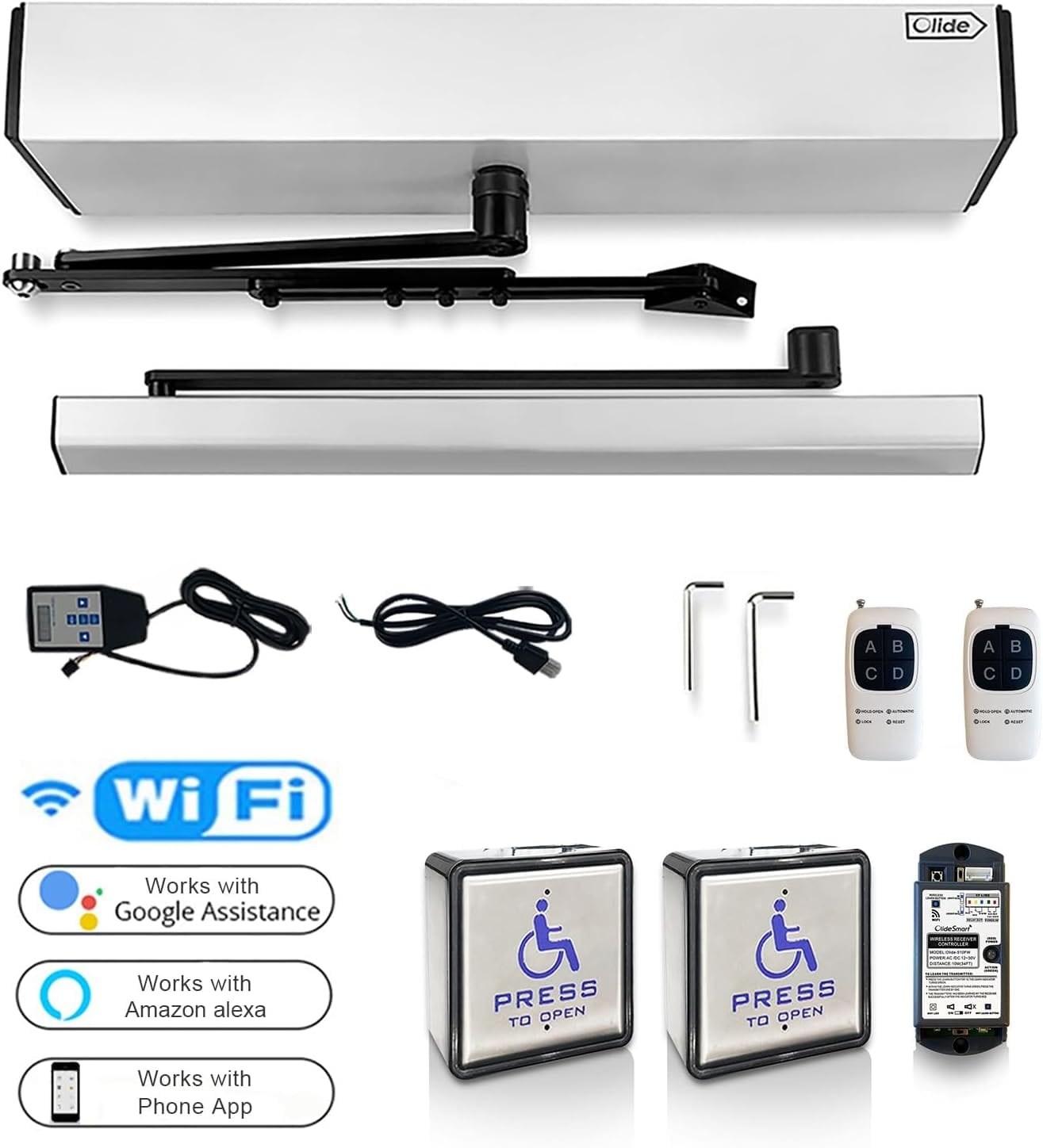 Olide Smart Automatic Swing Door Opener Kit