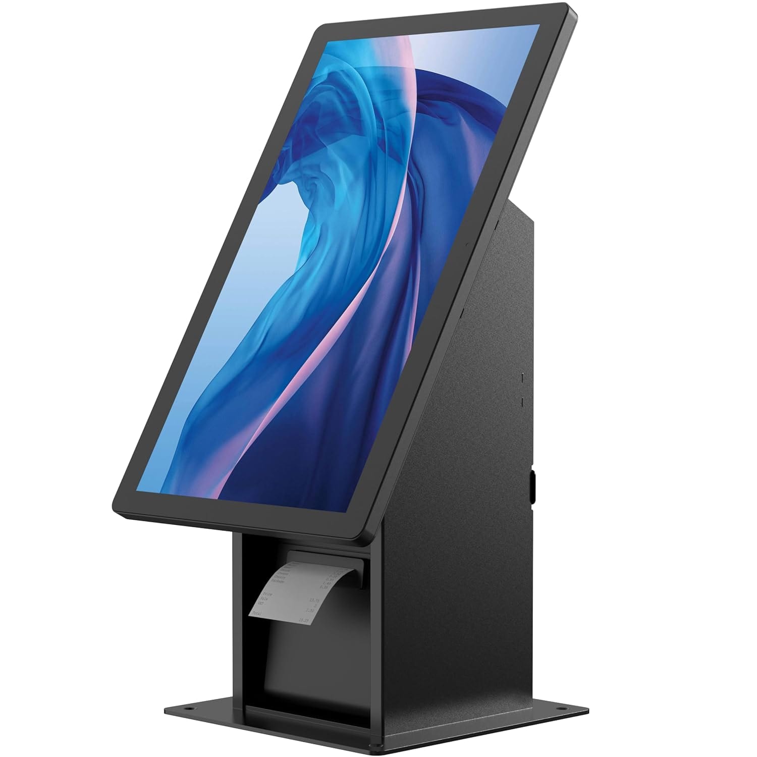 Desktop Self-Service POS Kiosk Terminal with Receipt Printer
