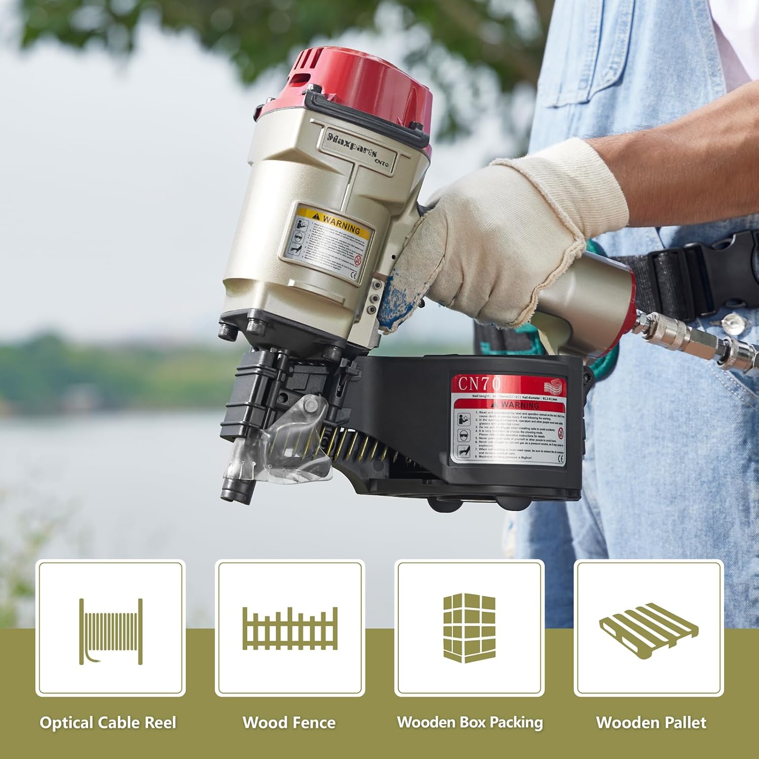 Maxparts CN70 Pneumatic Coil Nailer