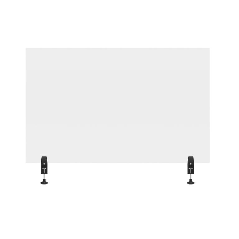 48x30 clear acrylic divider with clamps