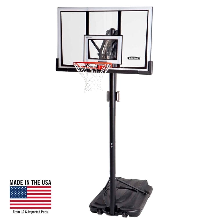 Lifetime Portable All Weather Basketball System 52 inch Shatterproof Backboard
