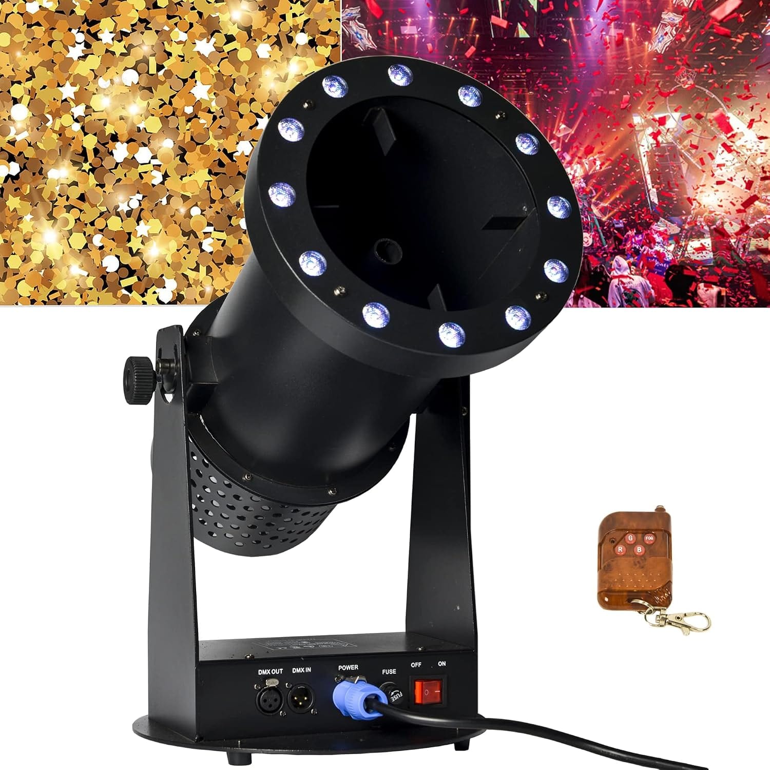 1500W Professional Confetti Machine Confetti Cannon Machine Electric Confe-tti Launcher